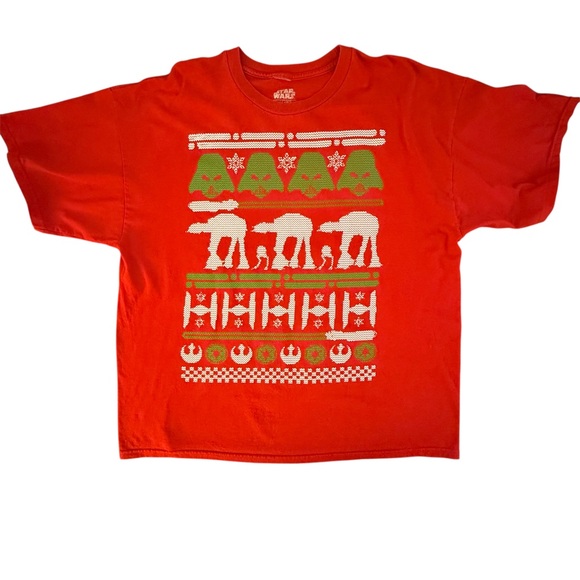 Star Wars Boba Fett Mandalorian Ugly Christmas Sweater T-Shirt - Picture 6 of 7